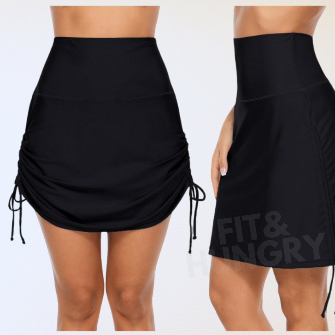 Flattering swimsuits - swim skirts to cover thighs, cellulite, butt