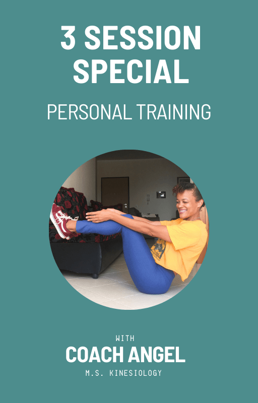 personal training special 3 pack with coach angel